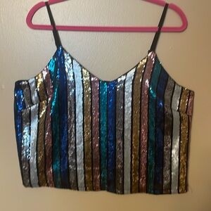 Free press sequin tank top